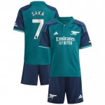Günstige Fußballtrikots Arsenal Saka 7 Kinder 3rd trikot 2023-24 Kurzarm